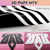 3D Puff Heat Transfer Vinyl Roll 12 "x5ft White, HTV vinyl Náhled obrázku produktu 6