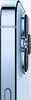 A close-up side view of the camera module of a blue iPhone 13 Pro. Produktbild-Vorschau