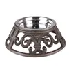 Clayre & Eef Krippenhund Ø 23x7 cm Braun Eisen Produktbild-Vorschau 1