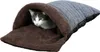 Kuschelsack Thea, 40 x 70x12cm, braun/blau Katze Tier Produktbild-Vorschau 1