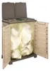 BAMA Armoire à sacs poubelle RIPONI, couleur beige/marron Voir les images du produit 3