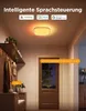 An interior hallway with a smart ceiling light, coat rack, and doorway. Produktbild-Vorschau