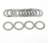 A collection of metal washers arranged in two rows on a white background. Náhled obrázku produktu
