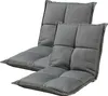 Two gray floor chairs are shown against a white background. Voir les images du produit
