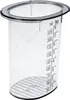 A clear plastic measuring cup with volume markings in milliliters and fluid ounces. Produktbild-Vorschau