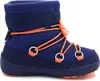A single blue and orange winter boot for children, shown from the side against a white background. Produktbild-Vorschau