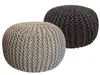 Strickhocker 2er Set Pouf Sitzpouf Sitzpuff Pouf Produktbild-Vorschau 1