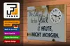 Holzschild Spruch 30x20cm Zeit für das Glück heute nicht Produktbild-Vorschau 3