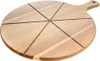 A wooden pizza board with pre-cut sections for slicing pizza. Anteprima dell’immagine prodotto