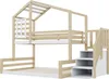 Kinder-Etagenbett 90x200 & 140x200 cm Kiefernholz-Massiv & Produktbild-Vorschau 15