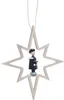 Christbaumschmuck Holzstern mit Kurrendesänger / Buch ø 10 Produktbild-Vorschau 1