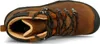 A top-down view of a brown leather hiking boot. Produktbild-Vorschau