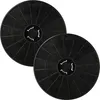 Two round charcoal filters for a range hood, viewed from a slightly elevated angle. Produktbild-Vorschau