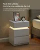 VASAGLE Comodino moderno con illuminazione a LED 35x40x55 Anteprima dell’immagine prodotto 8