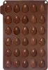 Backform für Kekse, Pralinen, Silikon, Braun, Eier, Produktbild-Vorschau 1