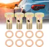 4 Sets M10x1.0mm Métrique Filetage Banjo Boulons Frein Voir les images du produit 3