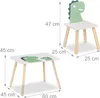 Relaxdays Kindersitzgruppe, Dino-Design, Kindertisch mit Produktbild-Vorschau 4