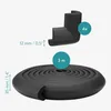A product image showing a roll of black foam edge protector and four black corner protectors, with dimensions indicated. Produktbild-Vorschau