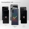 A graphic showing Samsung phones with checkmarks and crosses to indicate compatibility. Produktbild-Vorschau