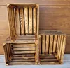 Holzkiste 50x40x30 cm 2er Set geflammt rustikal – große Produktbild-Vorschau 7