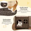 Casetta per gatti COSTWAY in rattan PE, pieghevole, letto Anteprima dell’immagine prodotto 5