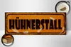 Holzschild Hühnerstall gelb, 27 x 10 cm, Holzschilder Produktbild-Vorschau 3