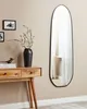 BELIANI Lustro ścienne czarne metalowe 46 x 160 cm Podgląd zdjęcia produktu 2