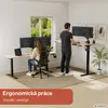 AREBOS Elektricky výškově nastavitelný rám stolu bílý dva Náhled obrázku produktu 4