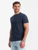 Ombre Clothing Pánské tričko s krátkým rukávem Vokiac navy Náhled obrázku produktu 3