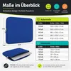 17 Zoll Laptop Tasche Notebooktasche Blau Notebook Produktbild-Vorschau 7