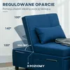 Sofa rozkładana HOMCOM 3 w 1 z funkcją spania, rozkładana Podgląd zdjęcia produktu 5