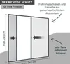 Fliegengitter Plisseetür für Doppeltüren – 240x240 cm, Produktbild-Vorschau 2