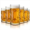 6x 0,5l Bierkrug Bierglas Ohne Logodruck Edle Glaskontur Produktbild-Vorschau 1