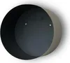 A round, black metal firewood rack with a gray outer edge, shown against a white background. Produktbild-Vorschau