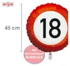 Folienballon Happy Birthday 18 Rund 45cm Helium 18. Produktbild-Vorschau 4