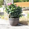 Jinfa 1 Blumenkübel aus Kunststoff in Holzoptik | Farbe: Produktbild-Vorschau 5