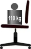An illustration of a chair with a weight on it. Náhľad obrázku produktu