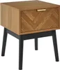 HowHomely | Nachttisch - 50 cm - Holzdekor - Beige Produktbild-Vorschau 1