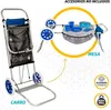 Chaise de plage active 52x37x105 Cm Bleu,Gris Bleu,Gris One Voir les images du produit 5