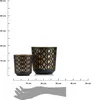 HowHomely | Pflanzkübel Set, 2 Blumentöpfe, Schwarz und Produktbild-Vorschau 3