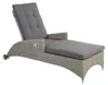 Gartenliege Dover Sonnenliege Relaxliege Grau-Mix Produktbild-Vorschau 1