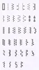 A grid of various sewing machine stitch patterns. Anteprima dell’immagine prodotto