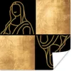 MuchoWow® Poster Alte Meister - Collage - Gold 100x100 cm - Produktbild-Vorschau 1