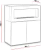 Cassettiera con biocamino KATTA - nera Anteprima dell’immagine prodotto 4