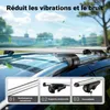 Wiltec Barres tranversales pour galerie de toit – Capacité Voir les images du produit 6