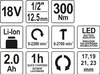 Yato YT-82804, Schlagschrauber, Bürstenlos, Schwarz, Produktbild-Vorschau 4