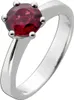 Turmalin Ring Weißgold 585 14K roter Solitär Edelstein Produktbild-Vorschau 1