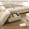 Sofa Merax w kształcie litery U, 4-osobowa sofa narożna z 2 Podgląd zdjęcia produktu 7