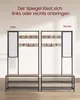 VASAGLE Kleiderständer, Garderobe,mit Haken, Spiegel, Produktbild-Vorschau 5