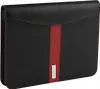 A black and red conference folder is shown against a white background. Voir les images du produit